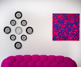 Pink Monday 100x100cm